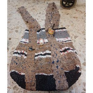 Handmade Beach Tote Bag Macrame Plastic Bags